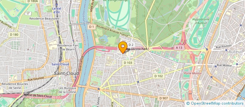 localisation de l'entreprise SCI DU CARVIER à BOULOGNE-BILLANCOURT