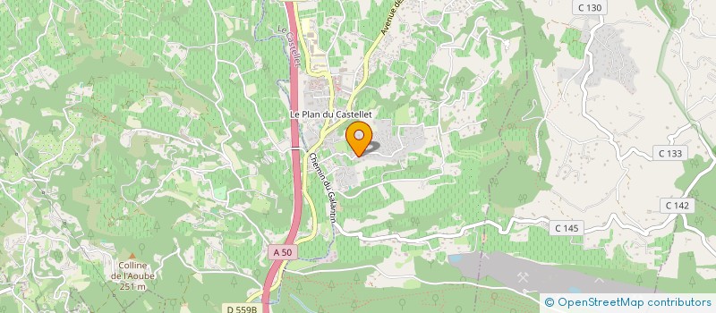 localisation de l'entreprise SCI DU CAS  LE CASTELLET