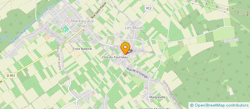 localisation de l'entreprise SCI DU CAS ROUGE  SAINT-HILAIRE-SAINT-MESMIN