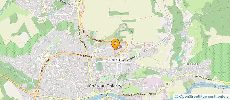 localisation de l'entreprise SCI DU CASINO à CHATEAU-THIERRY