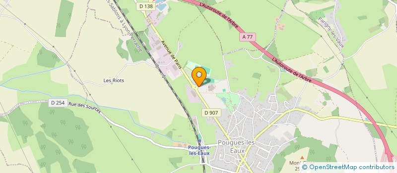 localisation de l'entreprise SCI DU CASINO DU NIVERNAIS  POUGUES-LES-EAUX