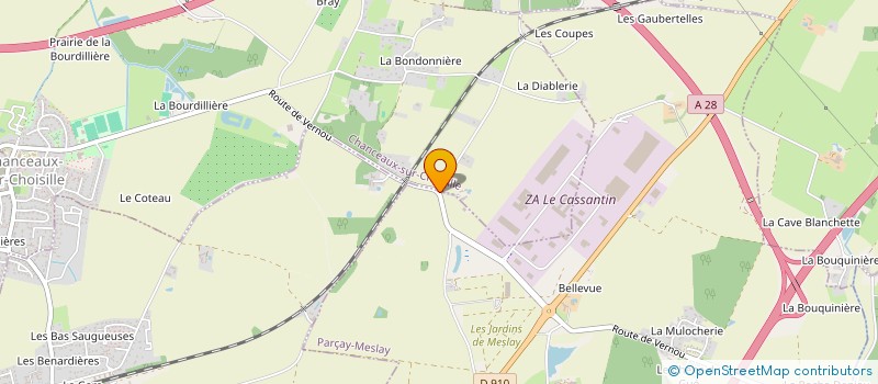 localisation de l'entreprise SCI DU CASSANTIN à CHANCEAUX-SUR-CHOISILLE
