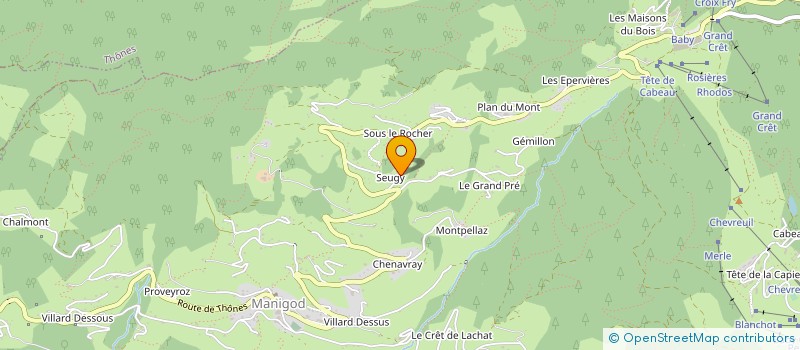 localisation de l'entreprise SCI DU CASSEY  MANIGOD