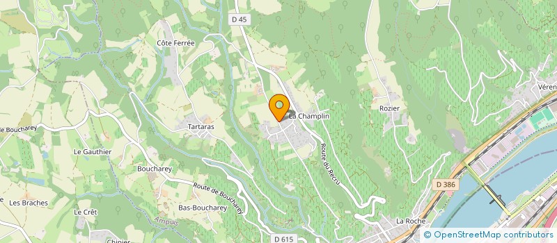 localisation de l'entreprise SCI DU CASSIS  AMPUIS