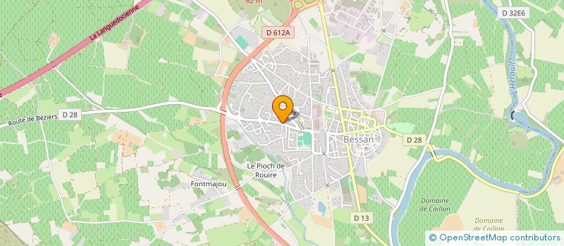 localisation de l'entreprise SCI DU CASTEL à BESSAN