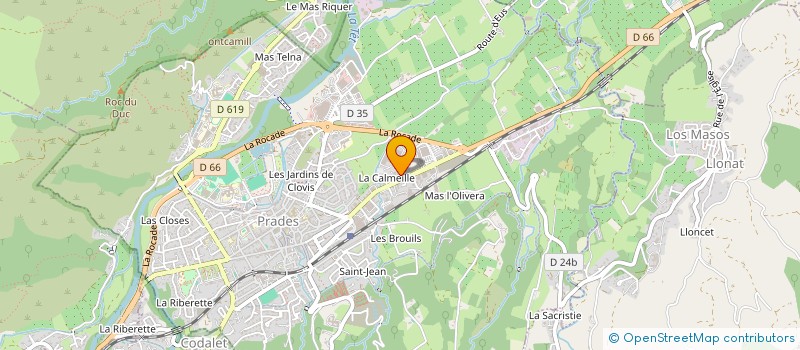 localisation de l'entreprise SCI DU CASTEL  PRADES