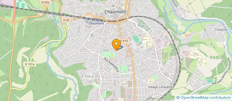 localisation de l'entreprise SCI DU CASTEL à CHAUMONT