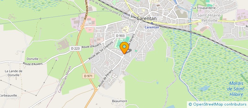 localisation de l'entreprise SCI DU CASTEL à CARENTAN-LES-MARAIS