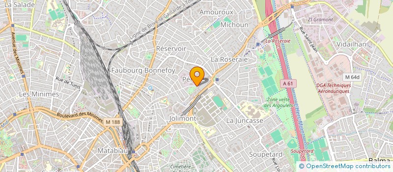 localisation de l'entreprise SCI DU CASTEL à TOULOUSE