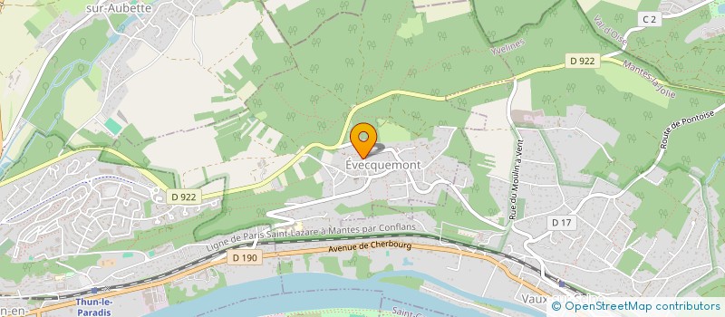 localisation de l'entreprise SCI DU CASTEL  EVECQUEMONT