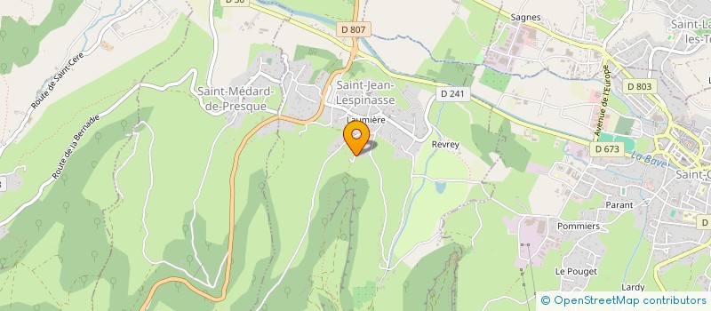 localisation de l'entreprise SCI DU CASTEL  SAINT-JEAN-LESPINASSE