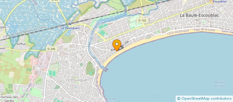 localisation de l'entreprise SCI DU CASTEL D ARMOR à LA BAULE-ESCOUBLAC