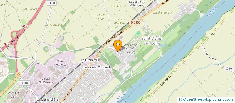 localisation de l'entreprise SCI DU CASTEL DE MACE  SAINT-DENIS-SUR-LOIRE