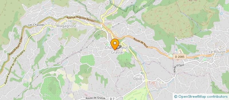 localisation de l'entreprise SCI DU CASTELET  CHATEAUNEUF-GRASSE