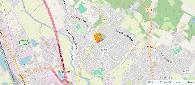 localisation de l'entreprise SCI DU CASTELET  BRUGUIERES