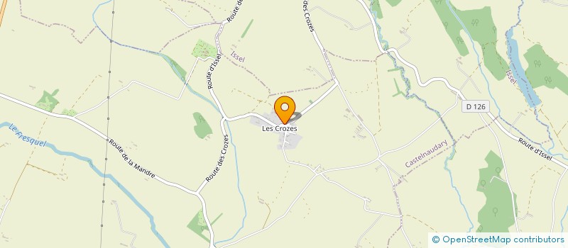 localisation de l'entreprise SCI DU CASTELET DES CROZES  CASTELNAUDARY