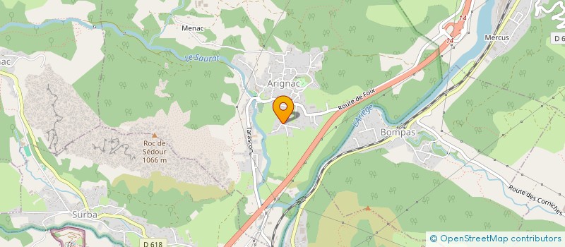 localisation de l'entreprise SCI DU CASTELLA à ARIGNAC