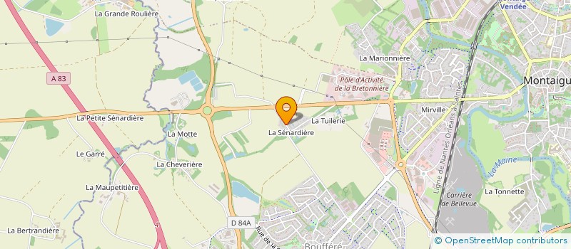 localisation de l'entreprise SCI DU CASTOR à MONTAIGU-VENDEE