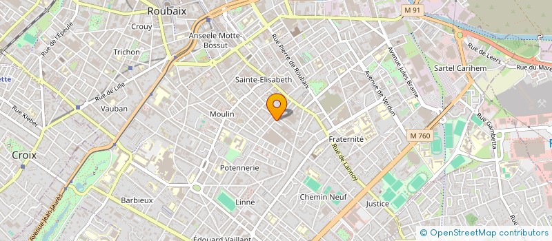 localisation de l'entreprise SCI DU CATEAU  ROUBAIX