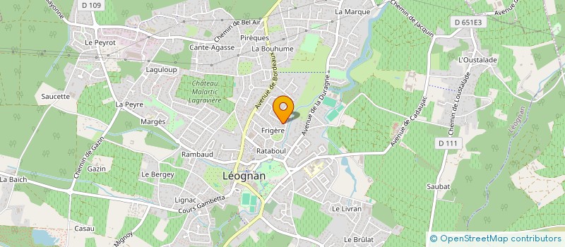 localisation de l'entreprise SCI DU CATOY  LEOGNAN