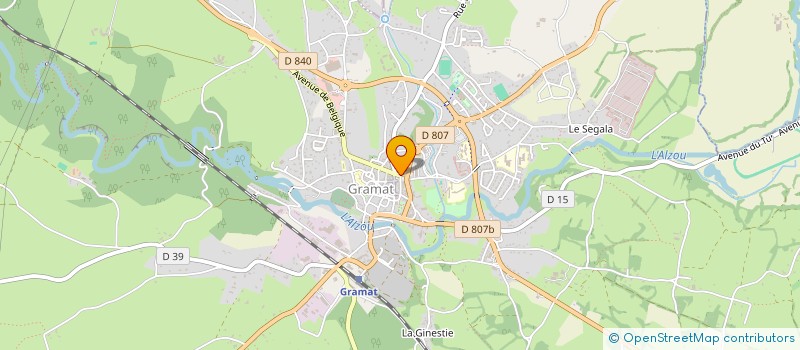 localisation de l'entreprise SCI DU CAUSSE à GRAMAT