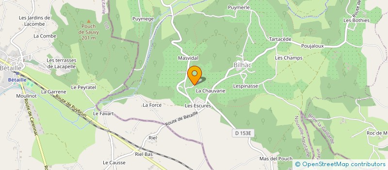 localisation de l'entreprise SCI DU CAUSSIGNOL  BILHAC