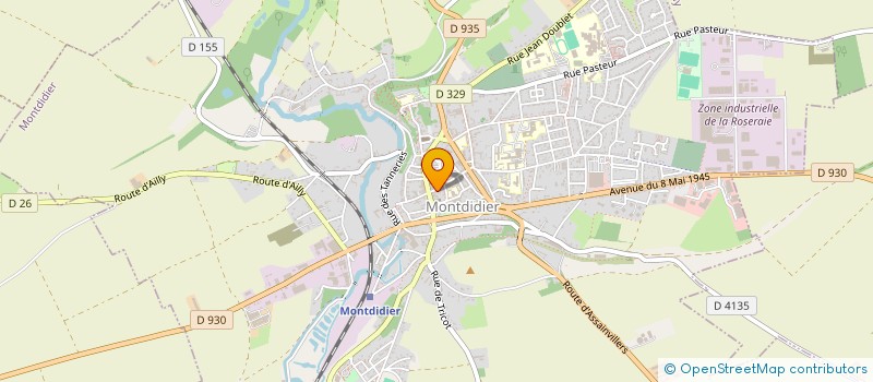 localisation de l'entreprise SCI DU CAVEAU PARMENTIER  MONTDIDIER