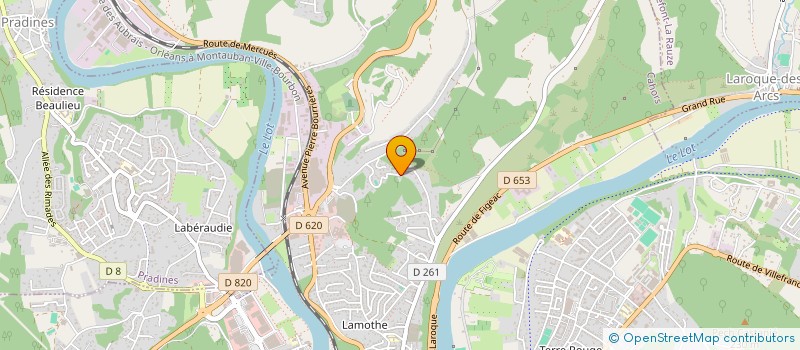 localisation de l'entreprise SCI DU CAYROU  CAHORS