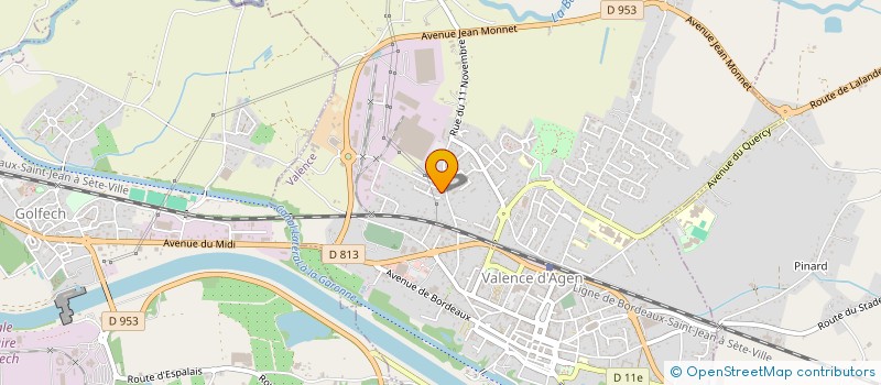 localisation de l'entreprise SCI DU CAZALET à VALENCE