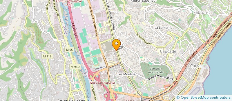 localisation de l'entreprise SCI DU CCNM à NICE