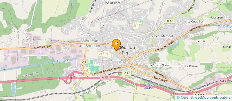 localisation de l'entreprise SCI DU CEDRE  LA TOUR-DU-PIN