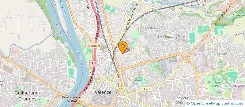 localisation de l'entreprise SCI DU CEDRE  BOURG LES VALENCE