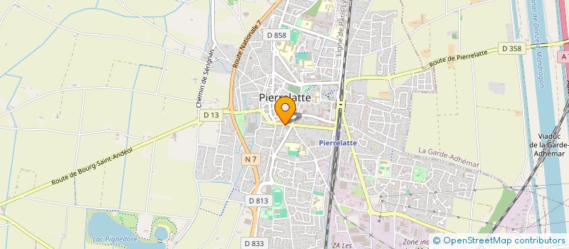 localisation de l'entreprise SCI DU CEDRE à PIERRELATTE