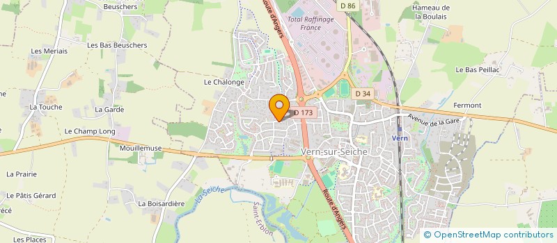 localisation de l'entreprise SCI DU CEDRE  VERN-SUR-SEICHE