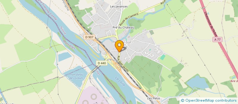 localisation de l'entreprise SCI DU CEDRE à NEUVY-SUR-LOIRE