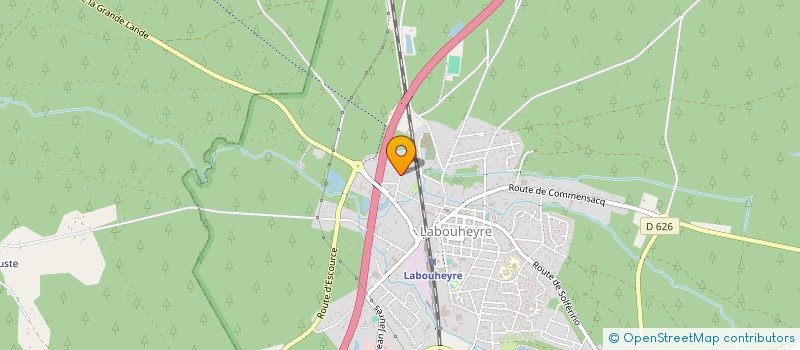 localisation de l'entreprise SCI DU CEDRE  LABOUHEYRE