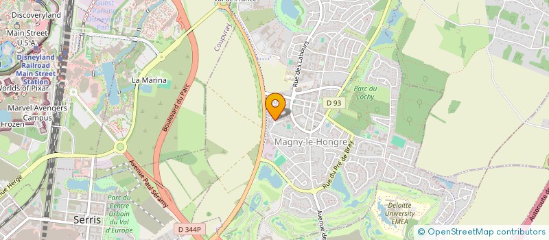 localisation de l'entreprise SCI DU CEDRE  MAGNY-LE-HONGRE