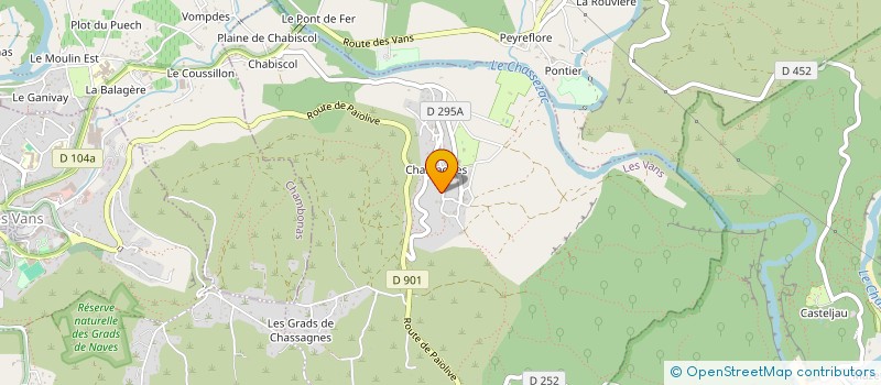 localisation de l'entreprise SCI DU CEDRE  LES VANS