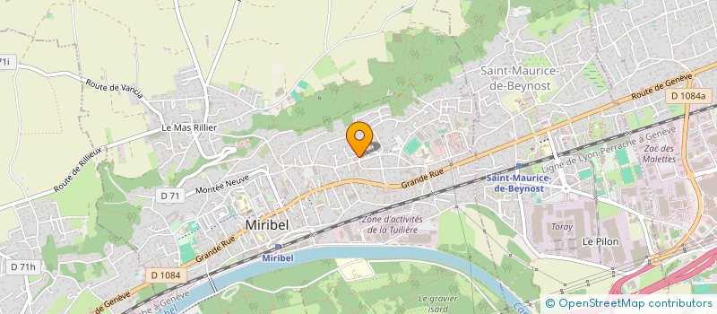 localisation de l'entreprise SCI DU CEDRE  SAINT-MAURICE-DE-BEYNOST