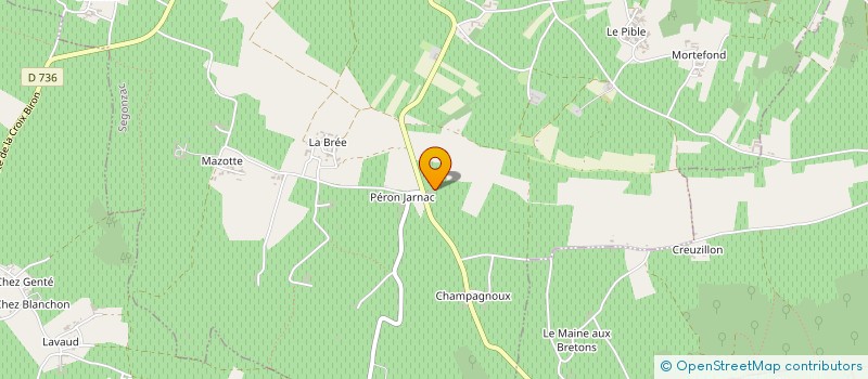 localisation de l'entreprise SCI DU CEDRE  SEGONZAC