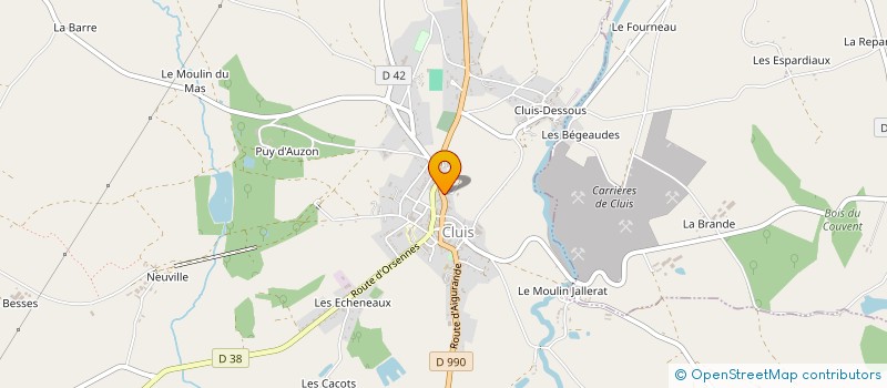 localisation de l'entreprise SCI DU CEDRE à CLUIS