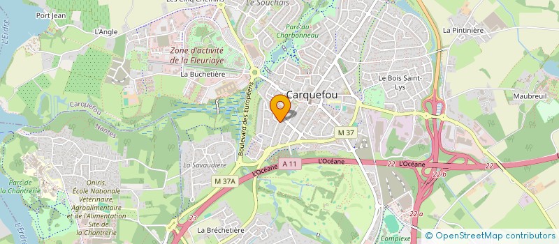 localisation de l'entreprise SCI DU CEDRE BLEU  CARQUEFOU