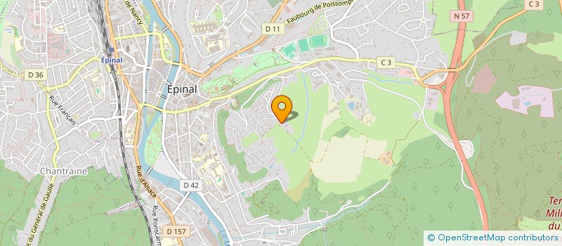 localisation de l'entreprise SCI DU CEDRE DE LAUFROMONT  EPINAL