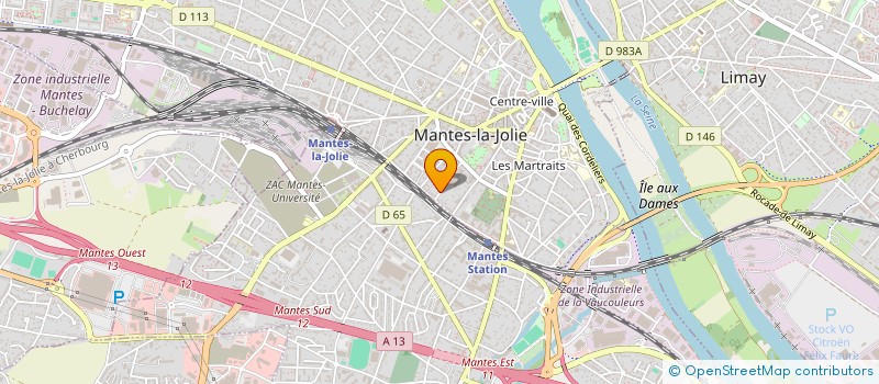 localisation de l'entreprise SCI DU CEDRE NOIR  MANTES-LA-JOLIE