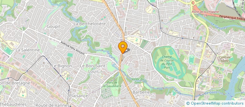 localisation de l'entreprise SCI DU CENS à NANTES