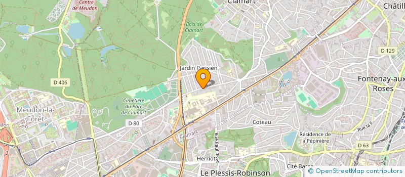localisation de l'entreprise SCI DU CENT TRENTE CINQ PORTE DE TRIVAUX  CLAMART