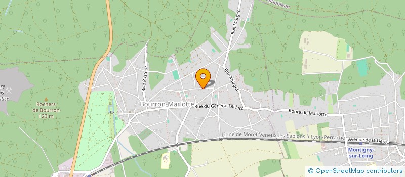 localisation de l'entreprise SCI DU CENTAURE à BOURRON-MARLOTTE