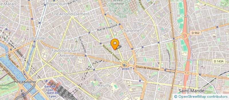 localisation de l'entreprise SCI DU CENTAURE  PARIS