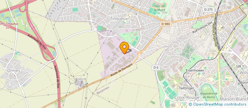 localisation de l'entreprise SCI DU CENTENAIRE  TINQUEUX