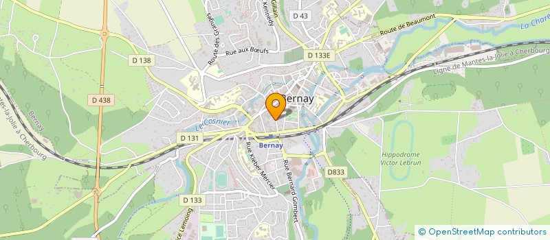 localisation de l'entreprise SCI DU CENTRE à BERNAY